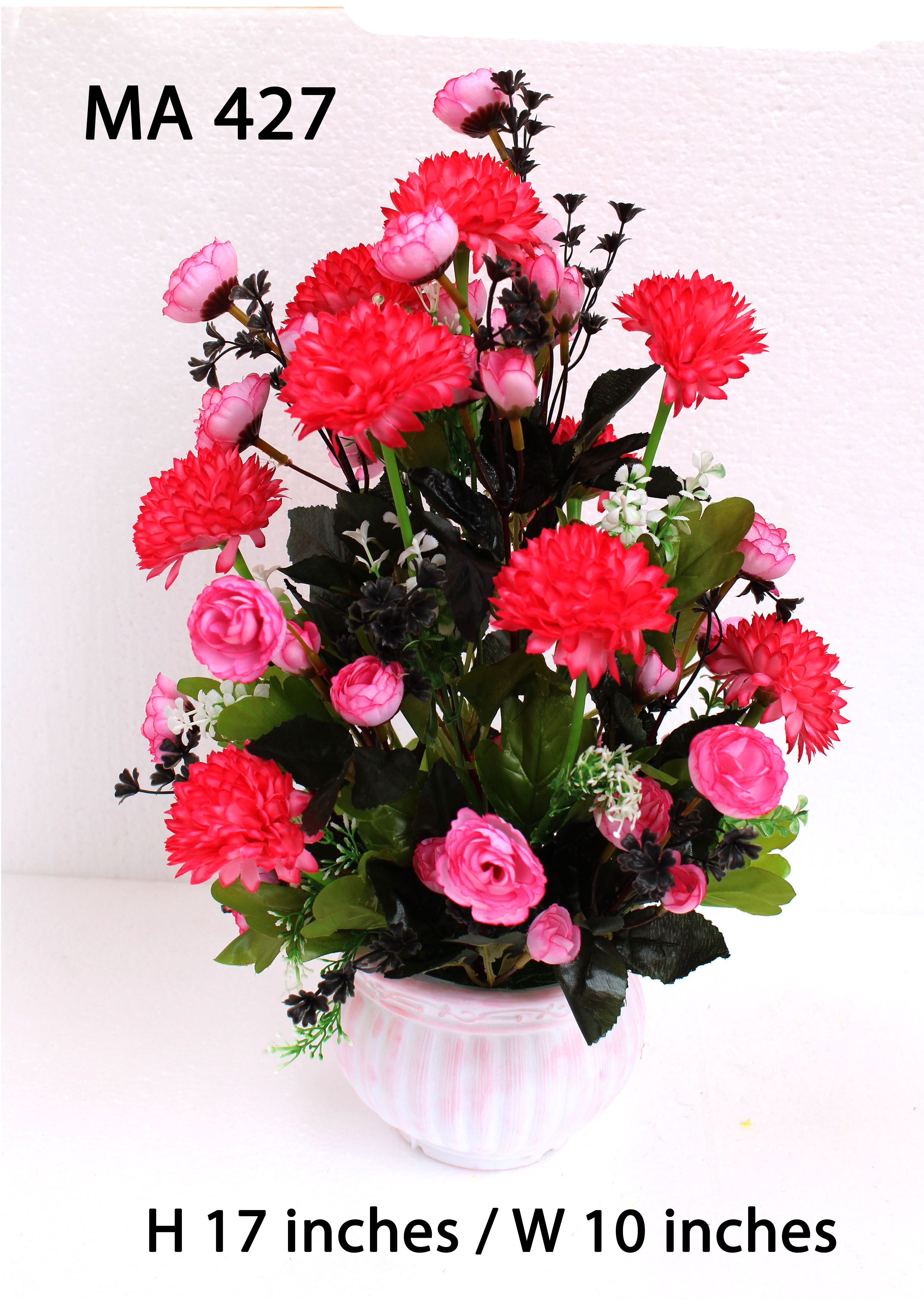 MA427 Dry Peony &Mum Pot Arrangement