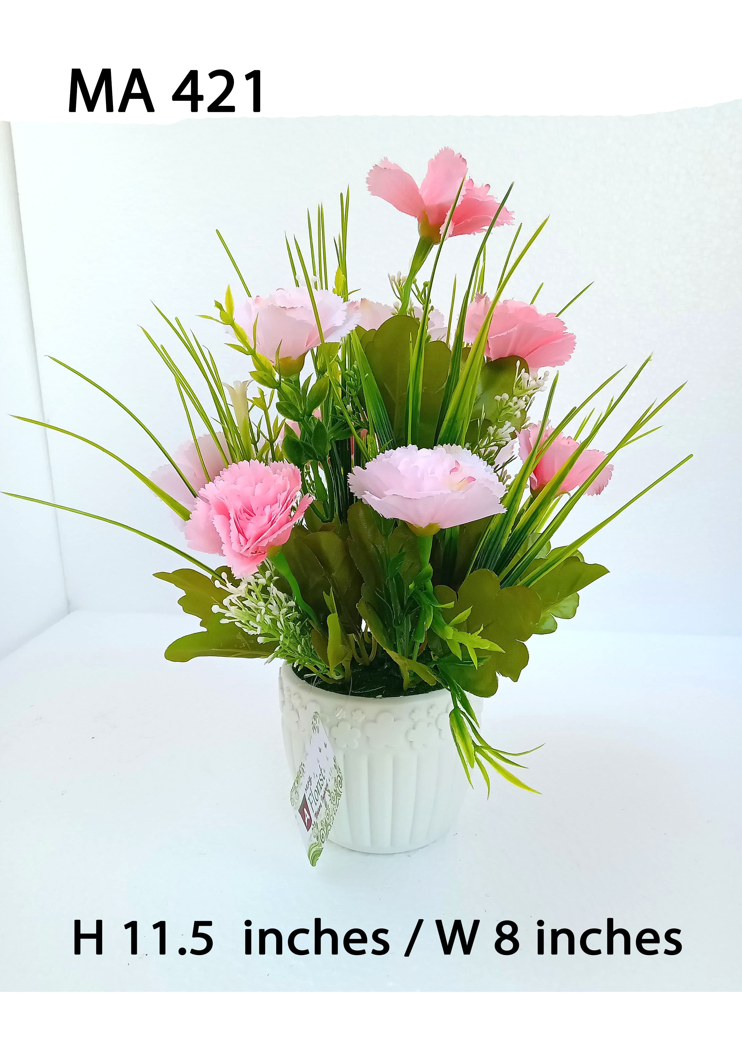 MA421 Cornation Pot Arrangement