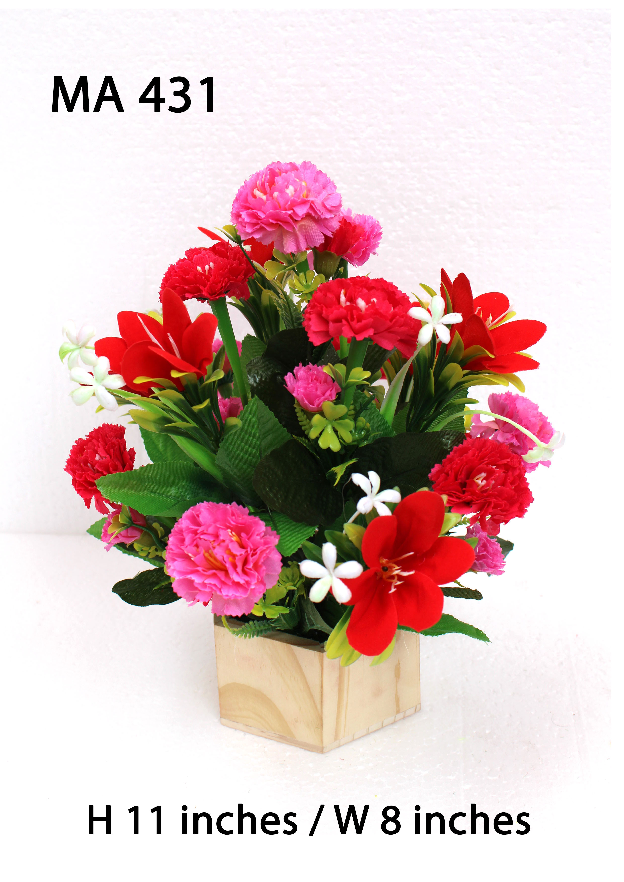 MA431 Velvet Lilly & Cornation Pot Arrangement