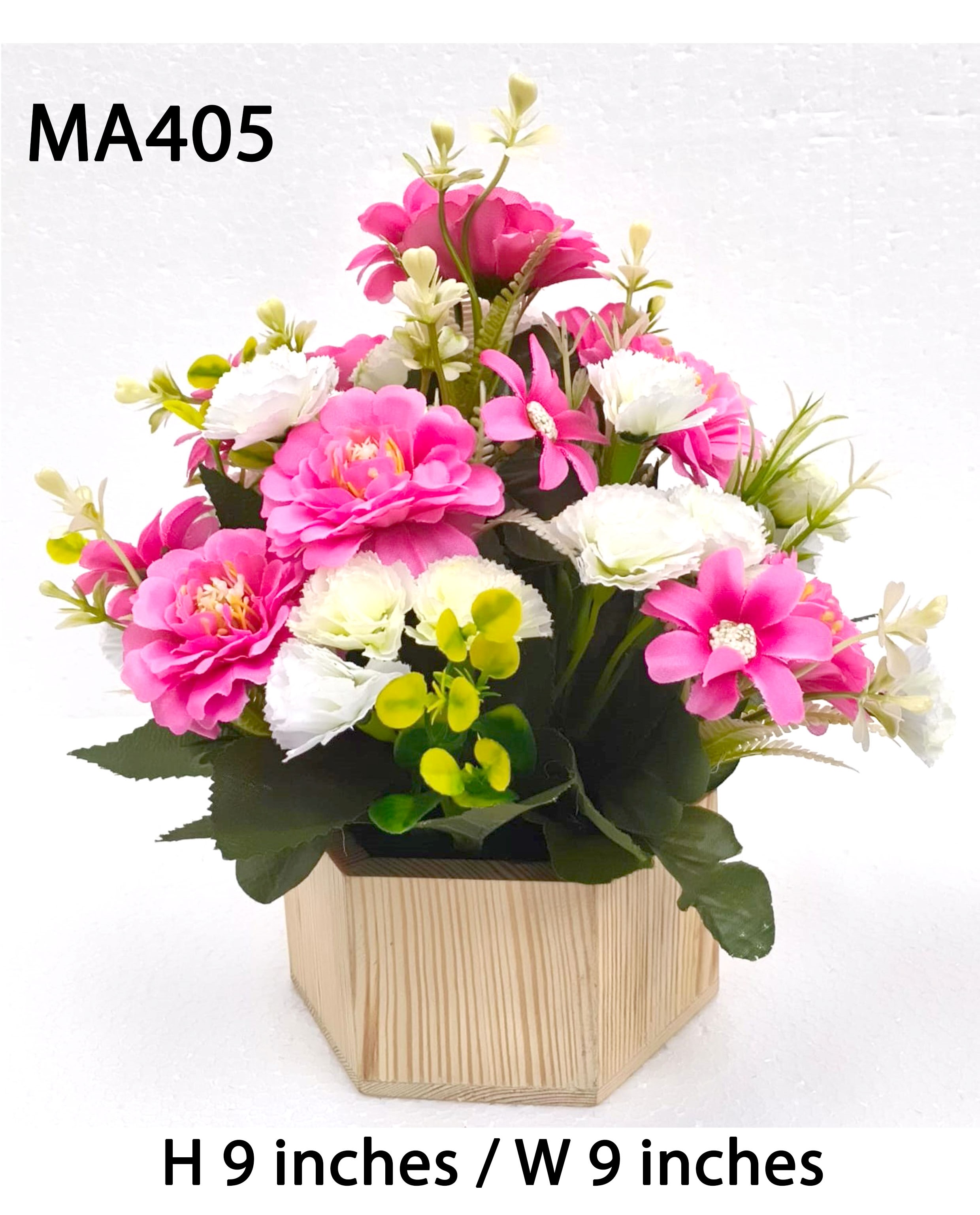 MA405 Rose & Cornation Pot Arrangement