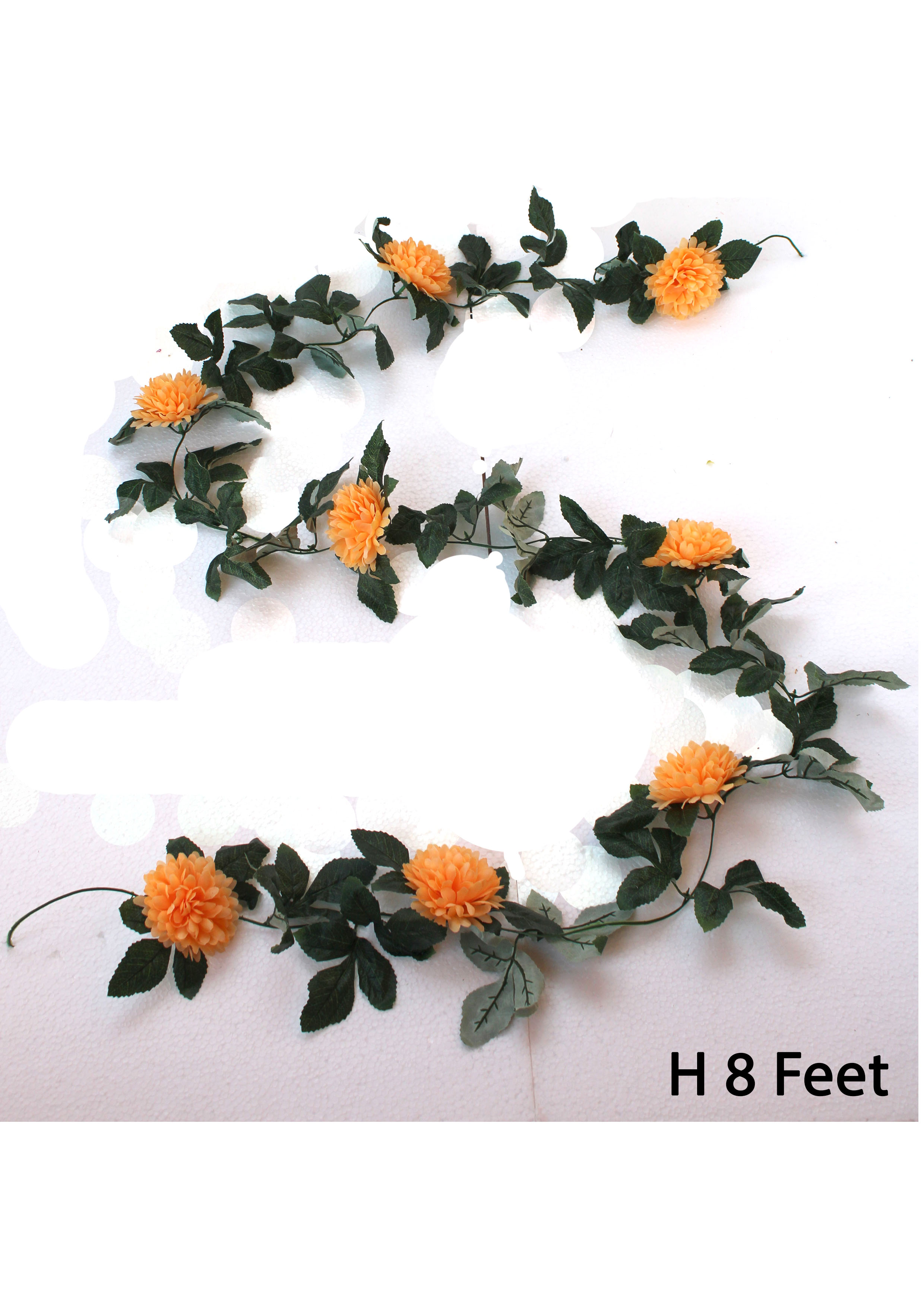 MG038 Mum & Leaf Garland